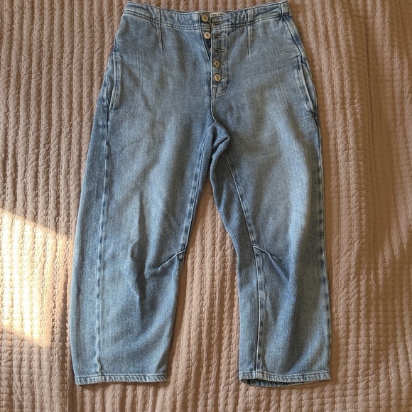 We The Free Light Blue Boyfriend Jeans - Picture 3 of 5